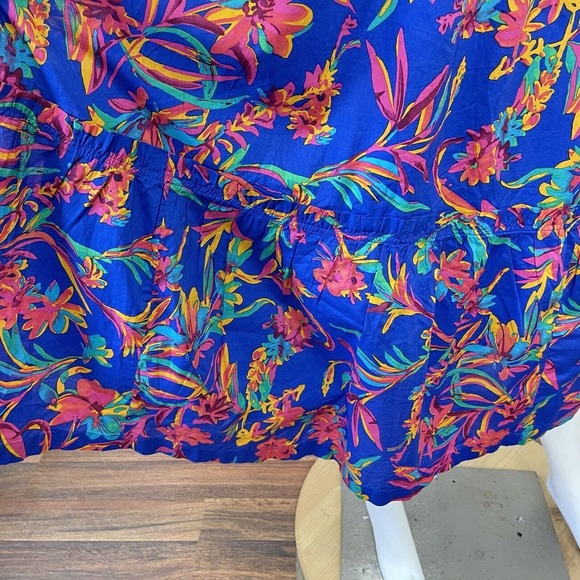 J. Crew Size 16 Dress Square Neck Floral Ruffle Sleeveless Midi Tiered NWT New - Picture 6 of 12